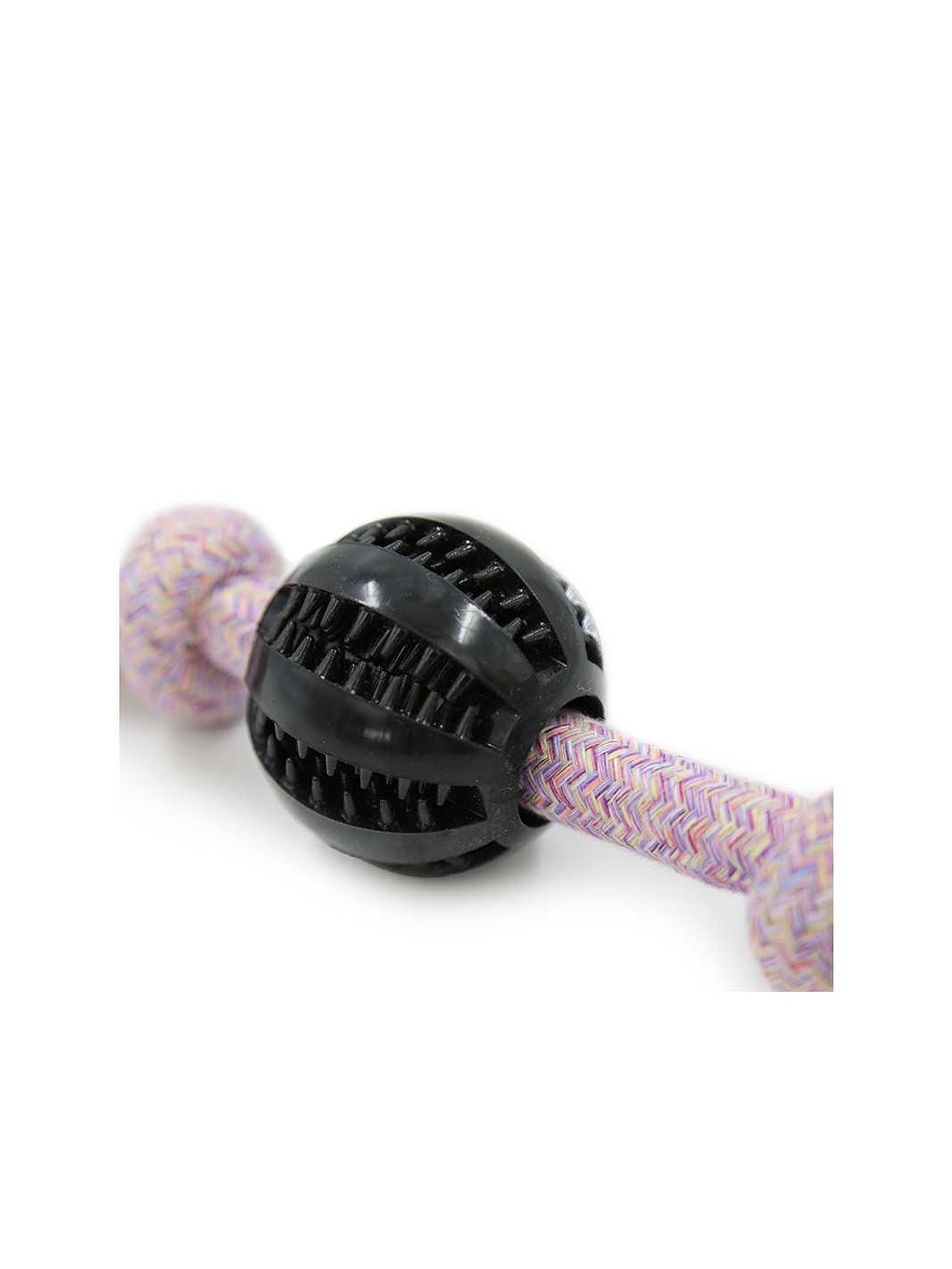 Hey! JUGUETE CUERDA CON NUDOS Y PELOTA PERROS 4