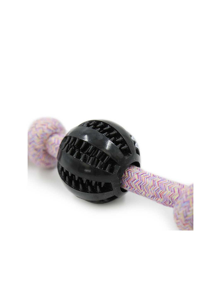 Hey! JUGUETE CUERDA CON NUDOS Y PELOTA PERROS 4