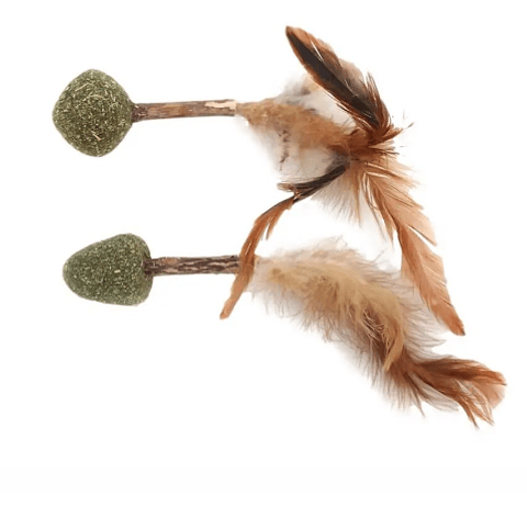 JUGUETE DE BOLA ,CATNIP DE PLUMA  AYUDA EN LIMPIEZA DE MOLARES.
