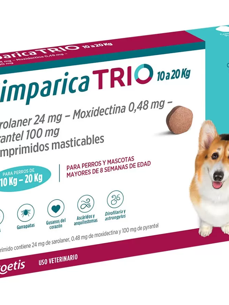SIMPARICA TRIO PERRO DE 10 A 20 KG 3 COMP 1