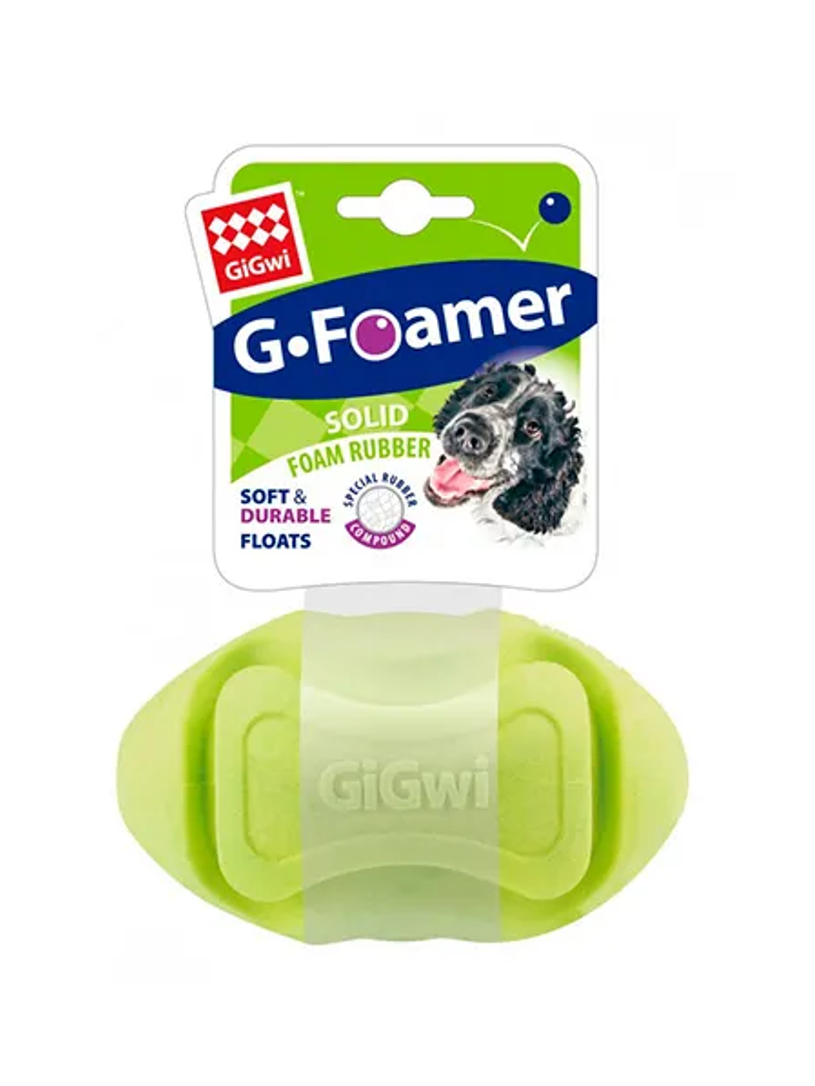 PELOTA GIGWI RUGBY G-FOAMER COLOR VERDE  1