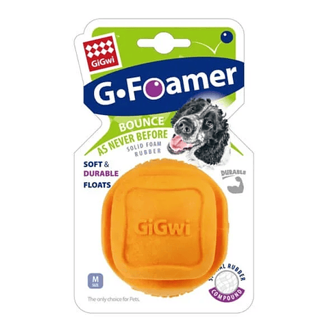 PELOTA GIGWI G-FOAMER COLOR NARANJA