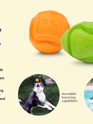 PELOTA GIGWI G-FOAMER COLOR NARANJA