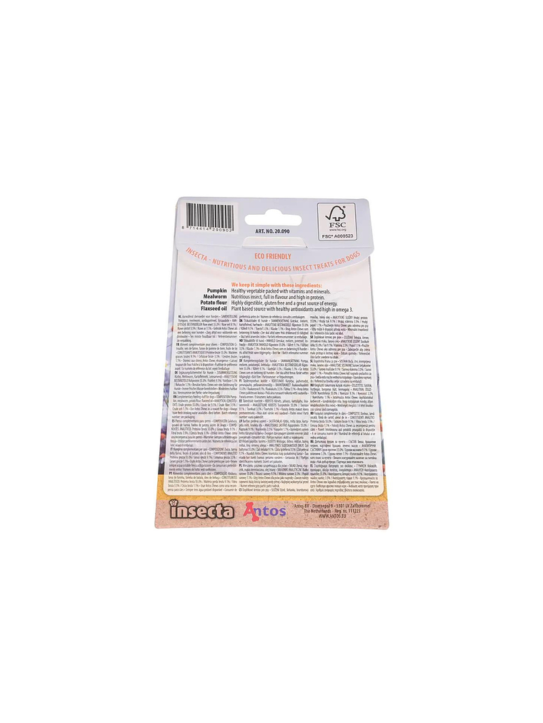 ANTOS INSECTA SACHET 100 GR  GUSANOS DE HARINA Y CALABAZA 3