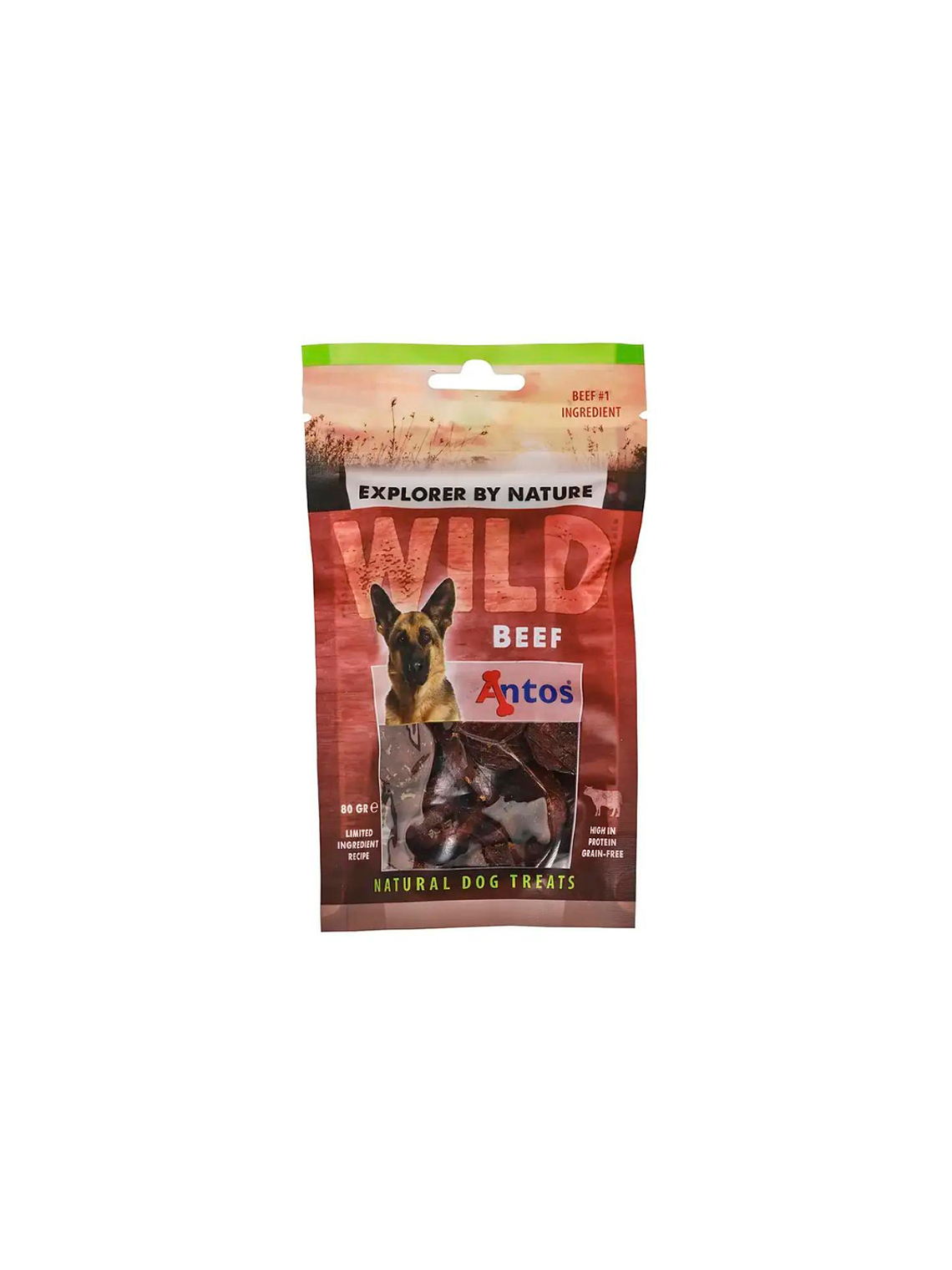 ANTOS WILD BEEF SACHET 80 GR CARNE DE RES  1