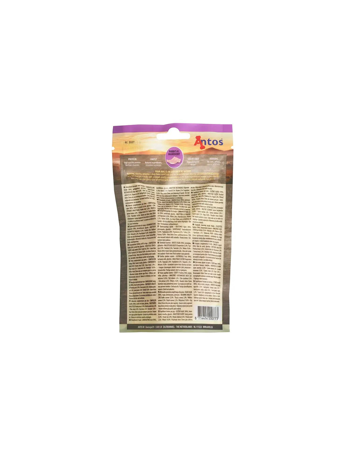 ANTOS WILD RABBIT SACHET 80 GR CONEJO 3