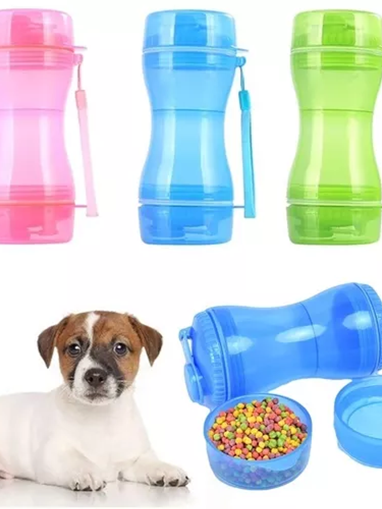 BOTELLA PORTA AGUA Y COMIDA PARA TU MASCOTA 1