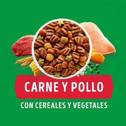 DOG CHOW EXTRALIFE ADULTO MEDIANOS Y GRANDES CARNE/POLLO 24 KG