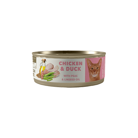 AMITY CHICKEN AND DUCK ADULT CAT WET FOOD 80 GR