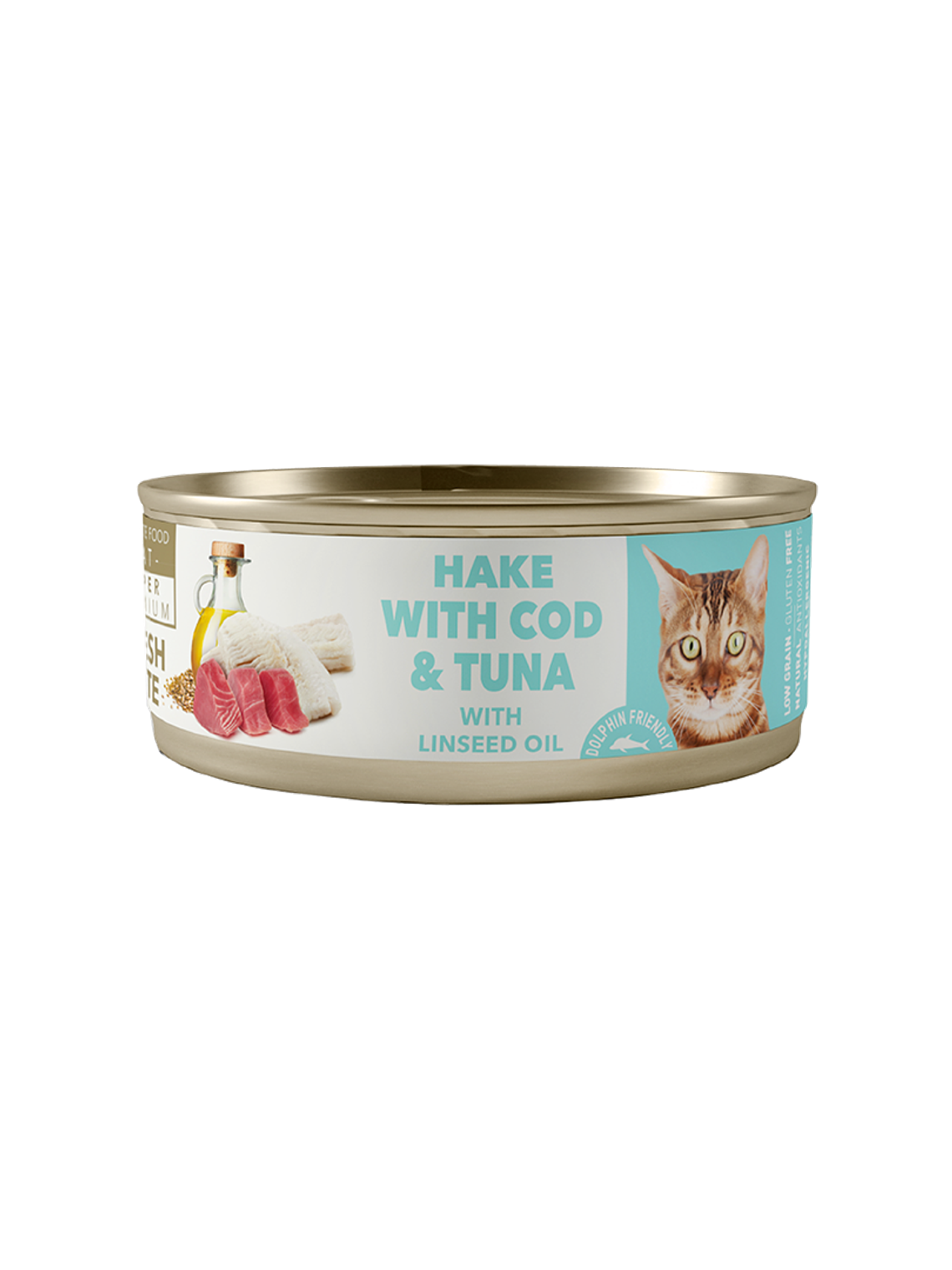 AMITY HAKE WITH COD AND TUNA STERILIZED CAT WET FOOD 80 GR 1