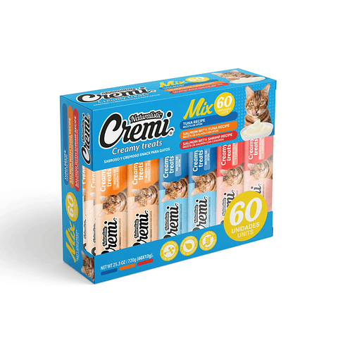 SNACK CREMI BOX SEA FOOD MIX, 60 SACHET