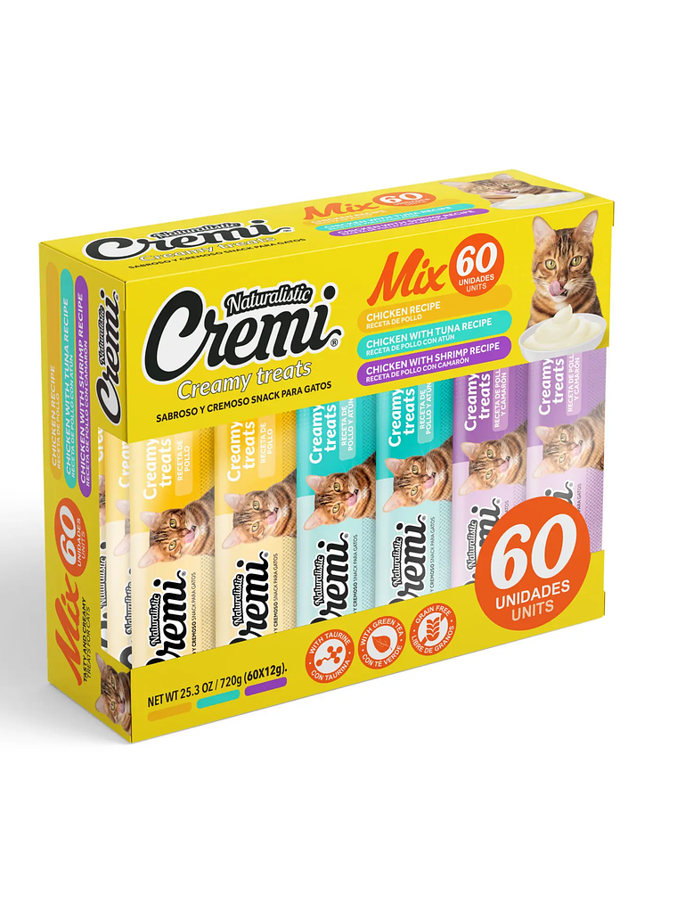 SNACK CREMI BOX CHICKEN FOOD MIX, 60 SACHET 2