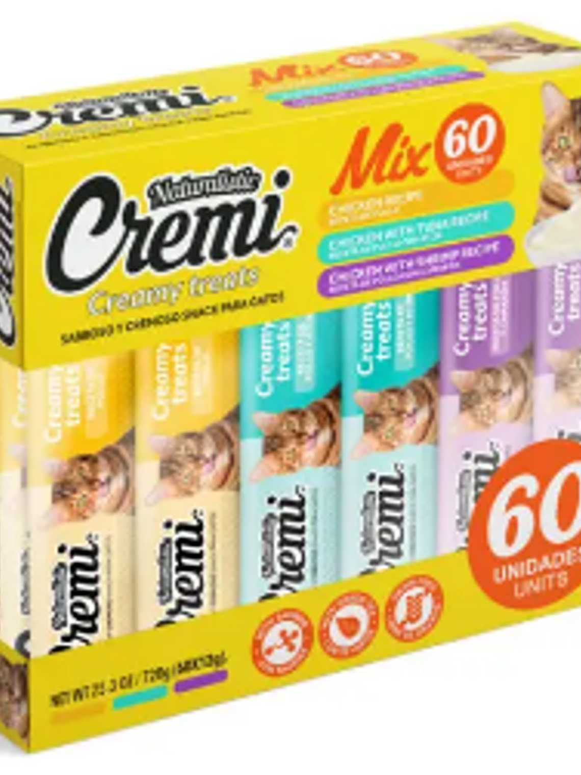 SNACK CREMI BOX CHICKEN FOOD MIX, 60 SACHET 1