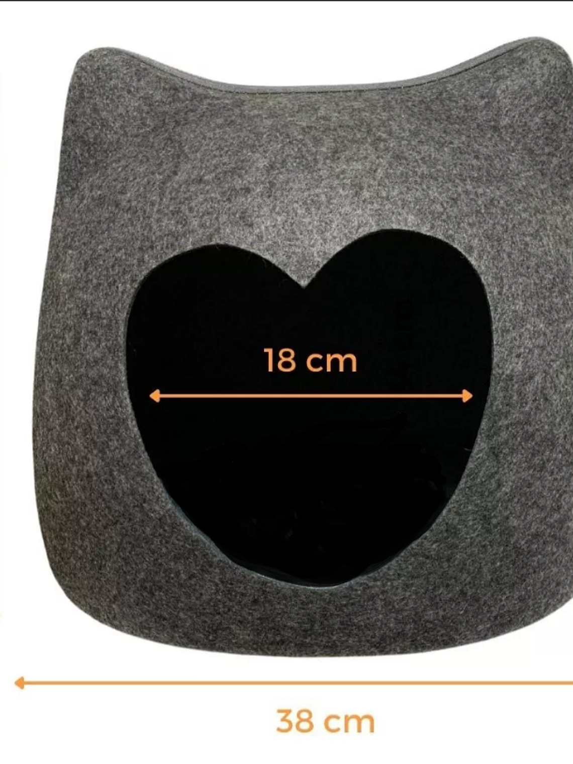 CAMA IGLOO DE FIELTRO PARA GATOS (GRIS O  ROSA) 1