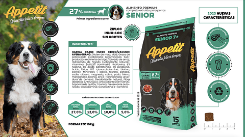 APPETIT PERRO SENIOR 15KG