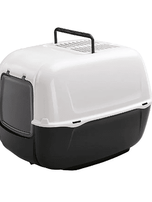 ARENERO, BAÑO SANITARIO, HOME PRIMA, 39.5×52.5×38 cm, NEGRO/BLA