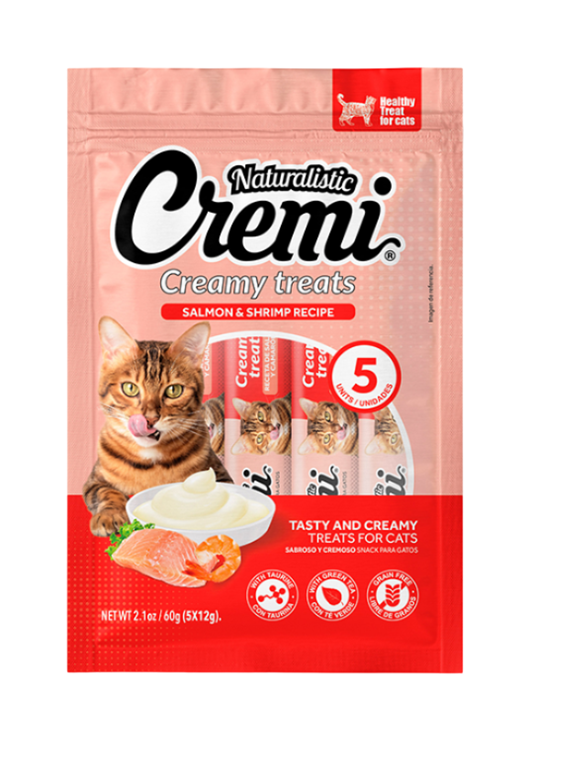 Naturalistic Cremi Salmón y Camarón 60 Gr 1