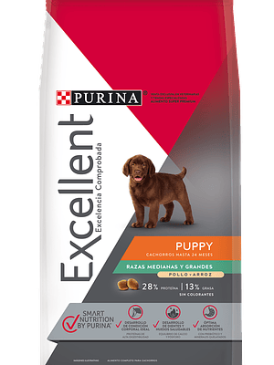 EXCELLENT CACHORRO RAZA MEDIANA/ GRANDE 15 KG