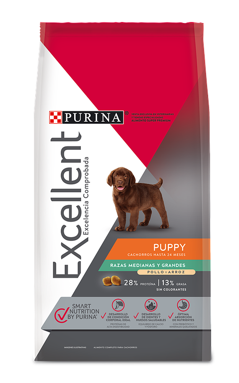 EXCELLENT CACHORRO RAZA MEDIANA/ GRANDE 15 KG