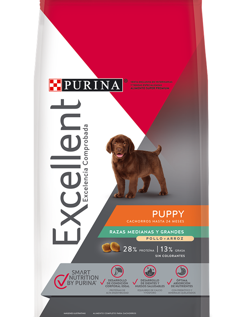 EXCELLENT CACHORRO RAZA MEDIANA/ GRANDE 15 KG 1