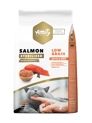 AMITY GATO ADULTO SALMON STERILIZADO 2KG