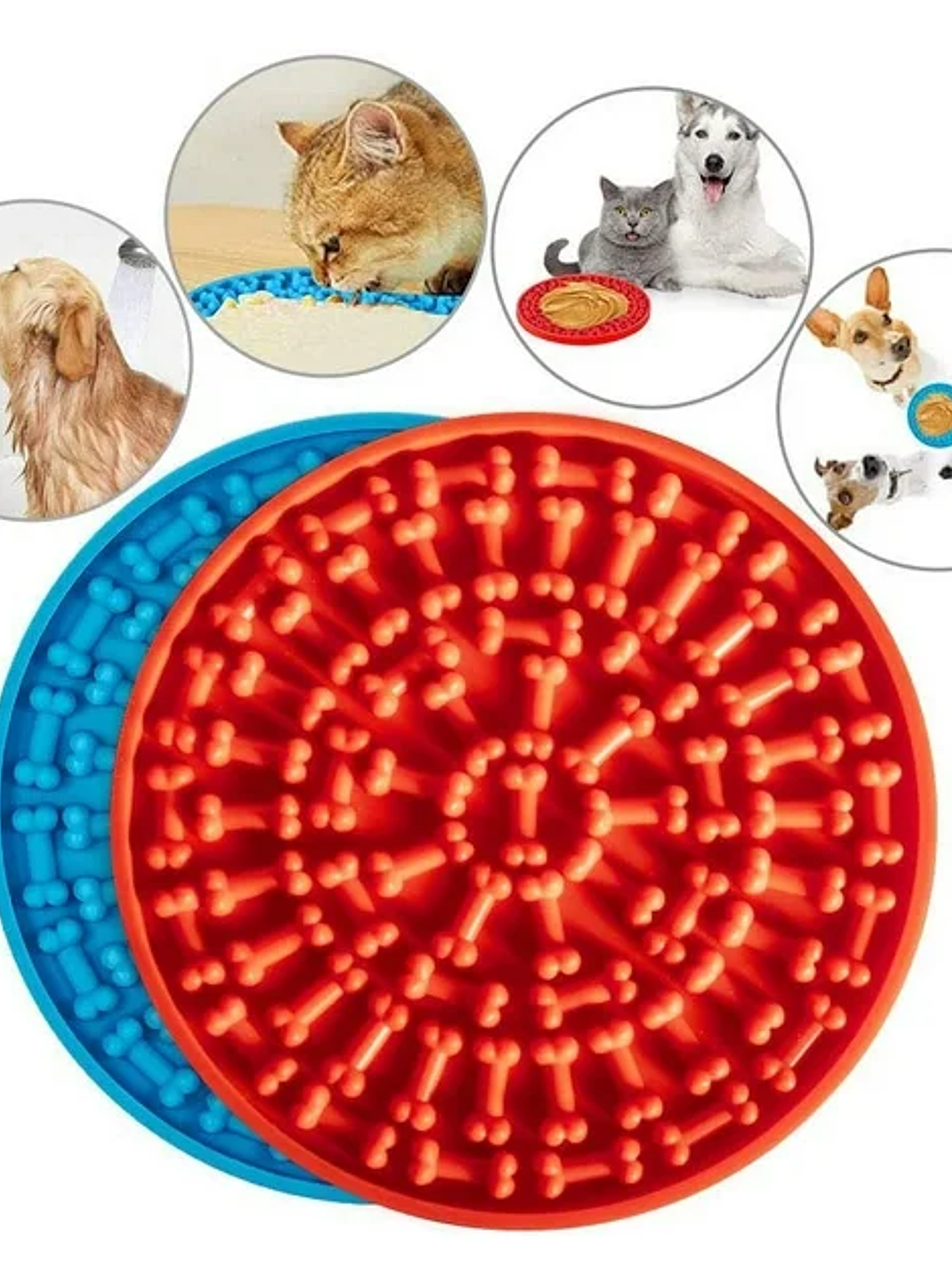 ALIMENTADOR LENTO PARA PERROS / GATOS  REDONDO 1