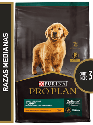 PROPLAN PUPPY RAZA MEDIANA 3 KG