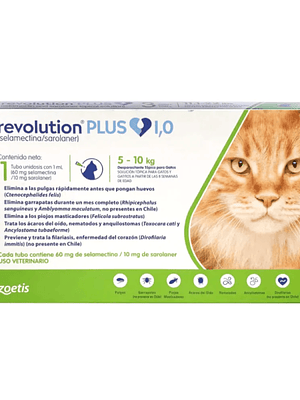 REVOLUTION PLUS PIPETA GATO 5 a 10 KG