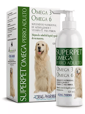 SUPERPET OMEGA ADULTO - SOLUCIÓN ORAL OMEGA 3 Y 6  125 ML