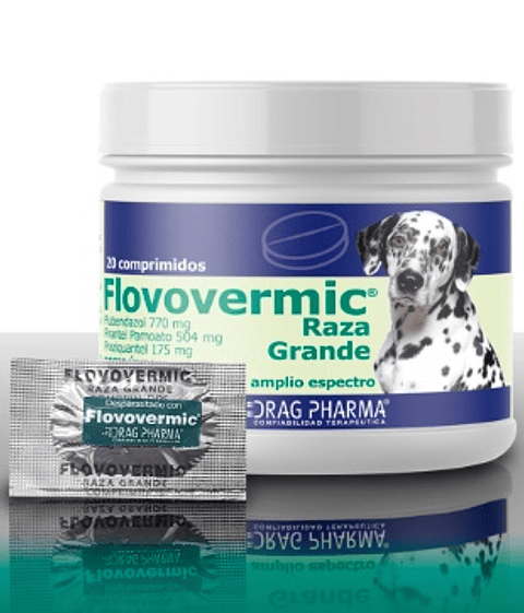 FLOVOVERMIC RAZA GRANDE 1 COMPRIMIDO +35 KG (CADA UNIDAD)