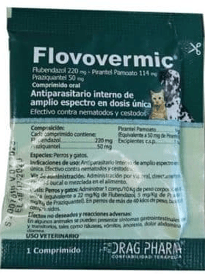 FLOVOVERMIC 1 COMPRIMIDO HASTA 10 KG (UNIDAD)