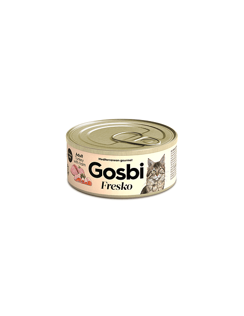 GOSBI FRESKO ADULT PAVO & JAMÓN 70 GR