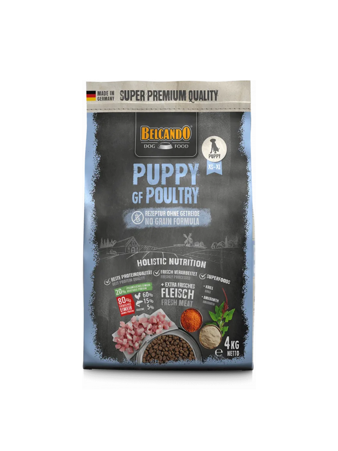 BELCANDO PUPPY GRAIN FREE POULTRY 4 KG 1