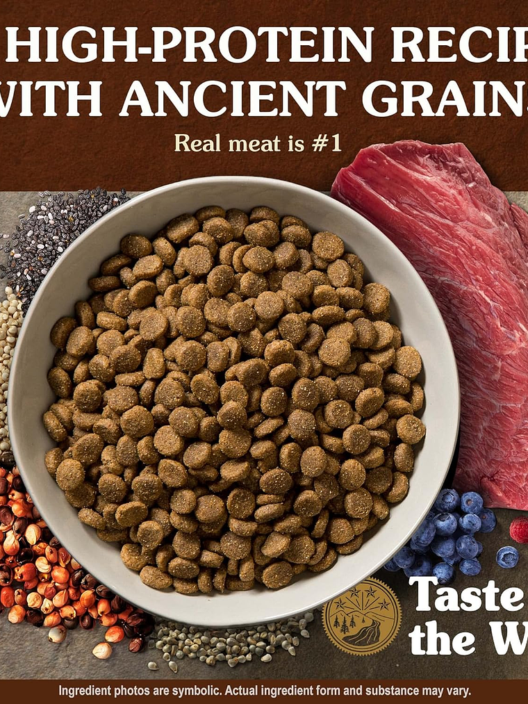 TASTE OF THE WILD PERRO ANCIENT GRAINS TRAIRIE ( BISONTE ) 12,7 KG 4