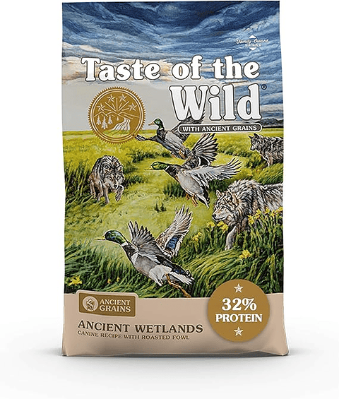 TASTE OF THE WILD PERRO ANCIENT GRAINS WETLANDS (PATO) 12.7 KG