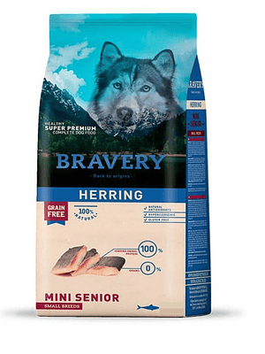 Bravery Perro Senior Raza Pequeña Herring 7 Kg