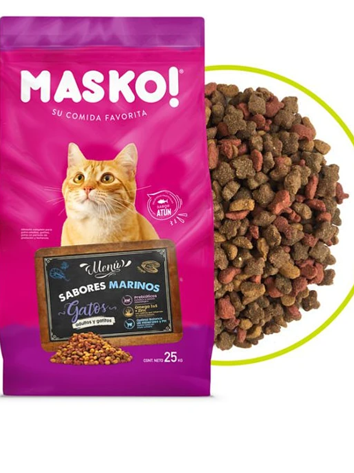 Alimento Para Gato Masko Sabor Atun 25k 1