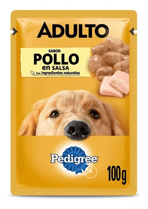 Pedigree alimento húmedo sobrecito perro adulto Pollo 12 unidades