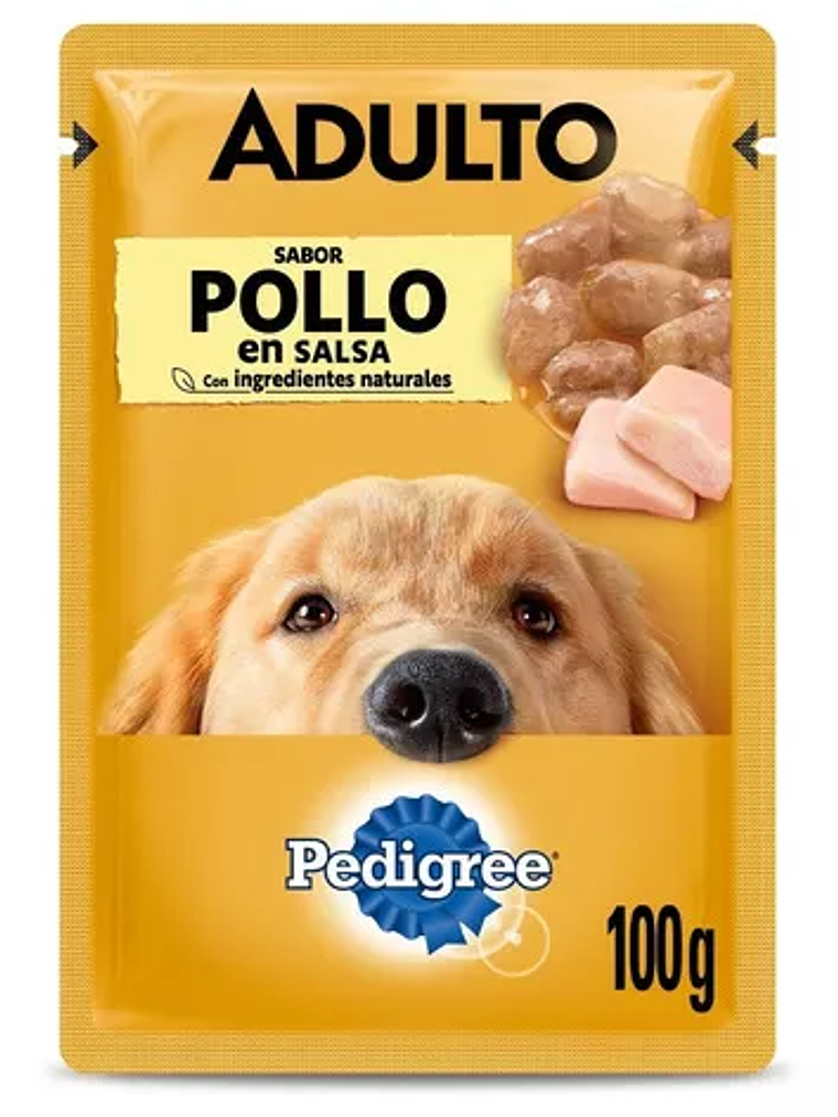 Pedigree alimento húmedo sobrecito perro adulto Pollo 12 unidades 2