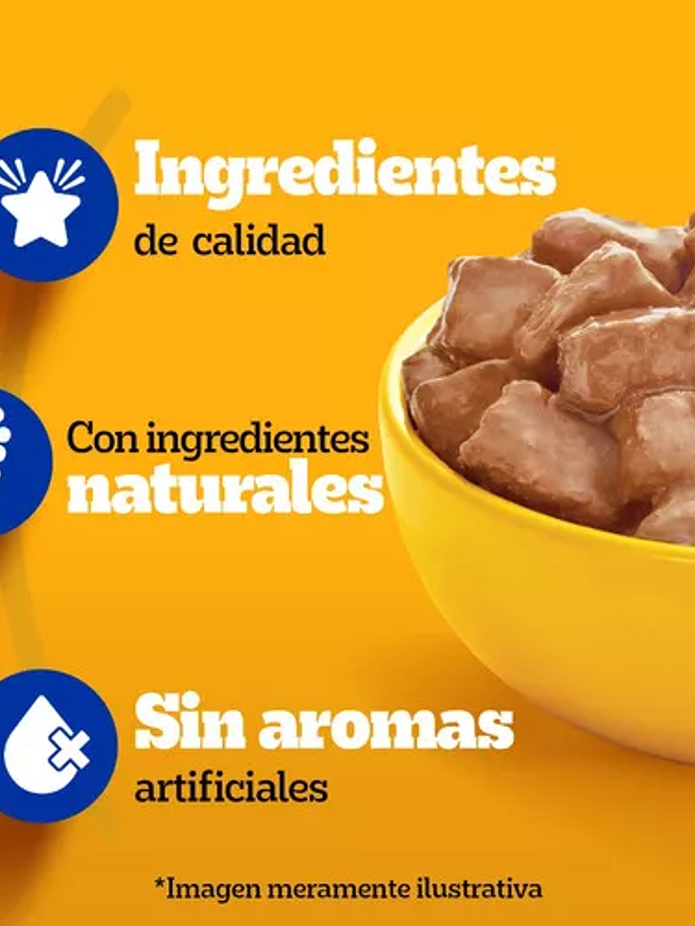 Pedigree alimento húmedo sobrecito perro adulto Pollo 12 unidades 3