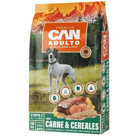 Can Adulto Razas Pequeñas Carne 18KG