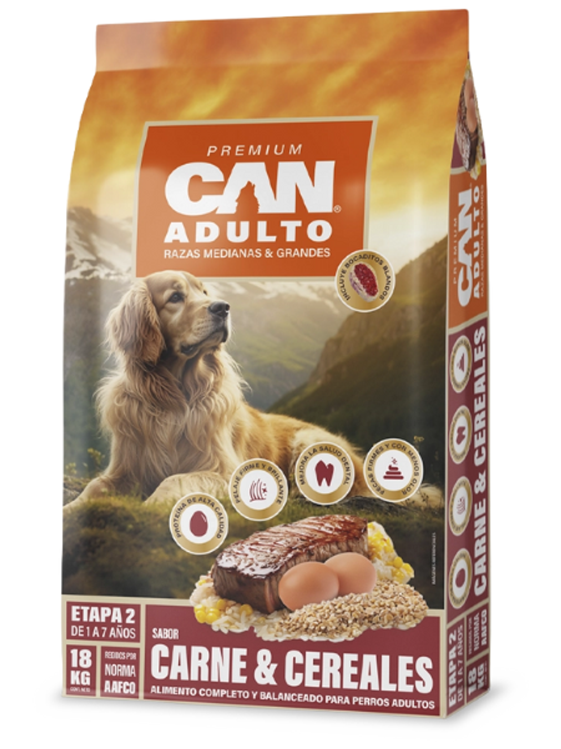 Can Adulto Carne y Cereales 18kg 1