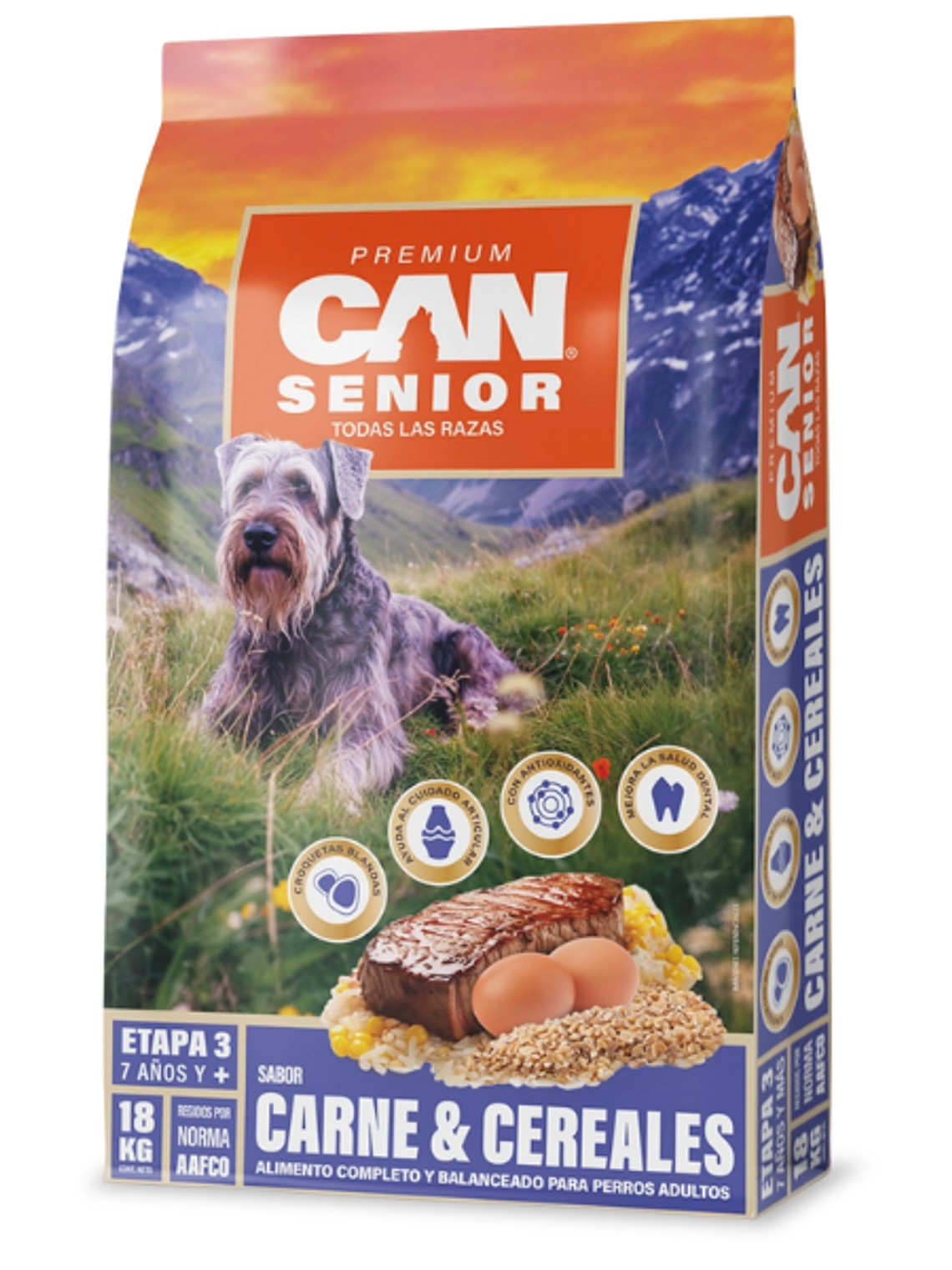 Can Senior Carne & Cereales 18 Kg 1