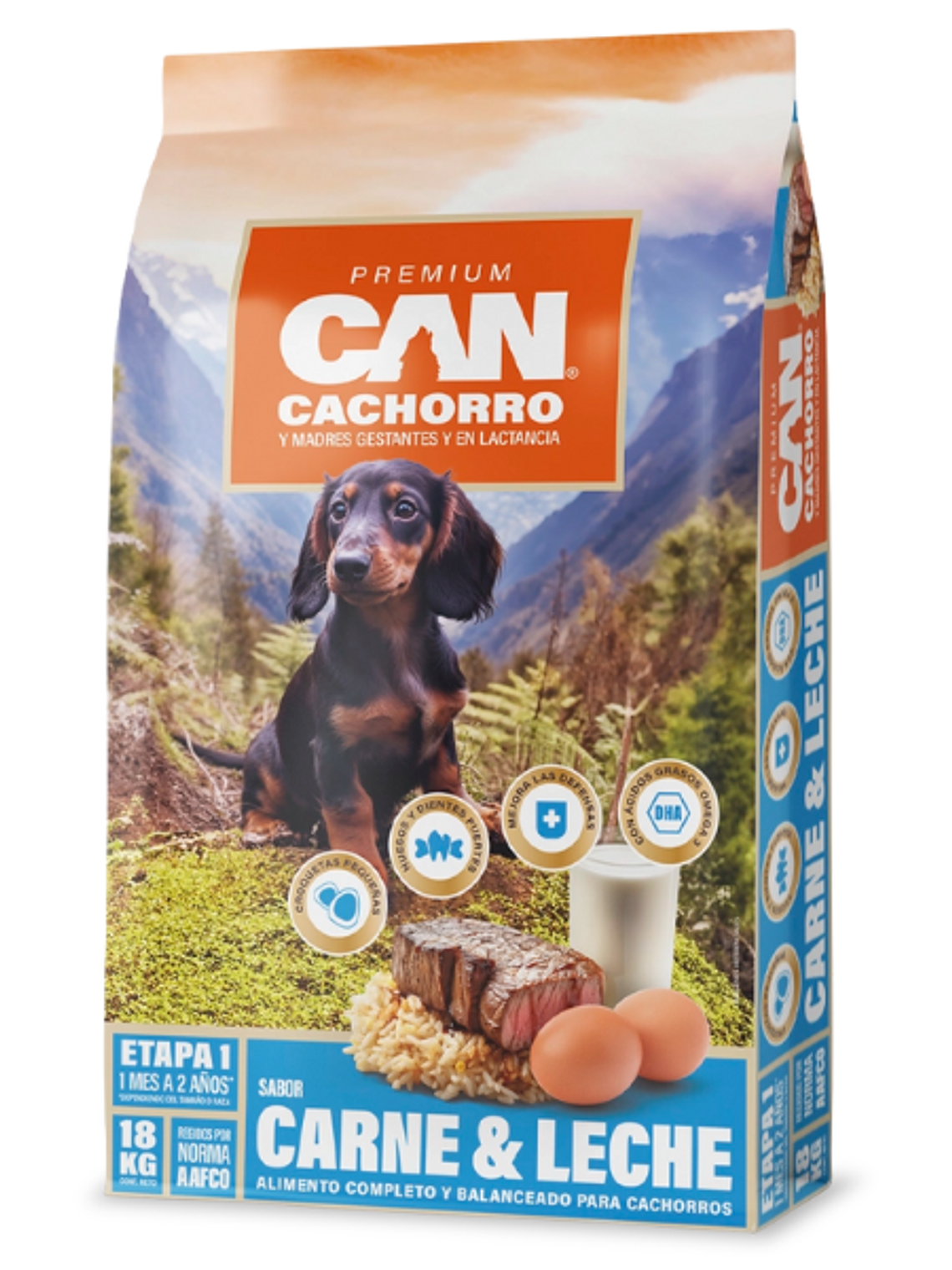 Can Cachorro Carne & Leche 18 Kg  1