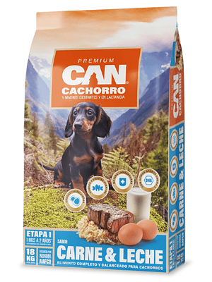 Can Cachorro Carne & Leche 18 Kg 