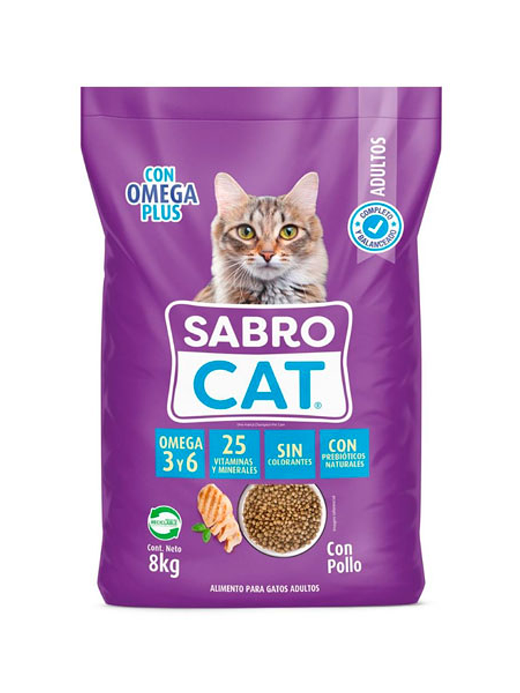 SABROCAT GATO ADULTO 8 KG 1