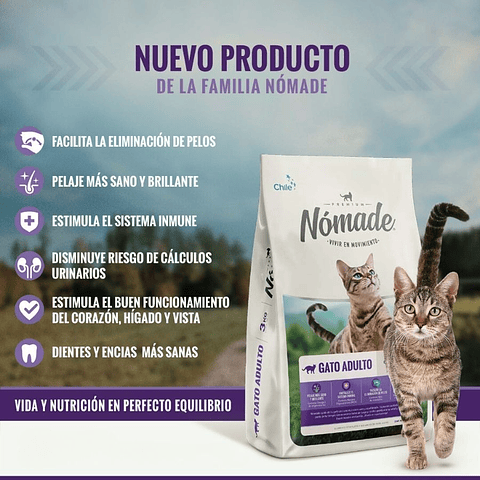 Nomade gato 10 kg