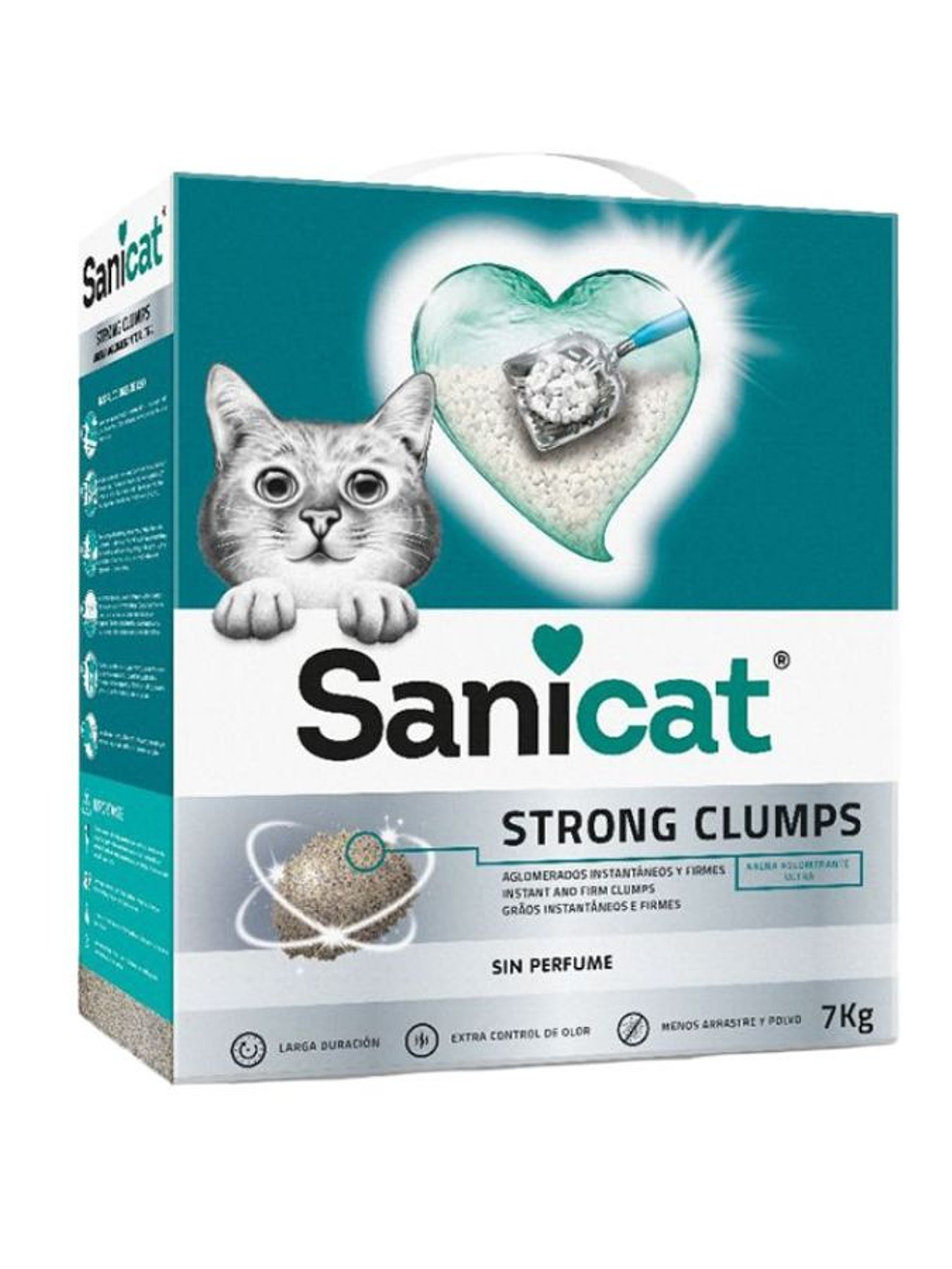 Arena para gatos sanicat strong clumps 7 KG 2