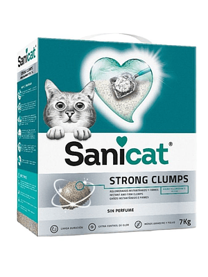 Arena para gatos sanicat strong clumps 7 KG