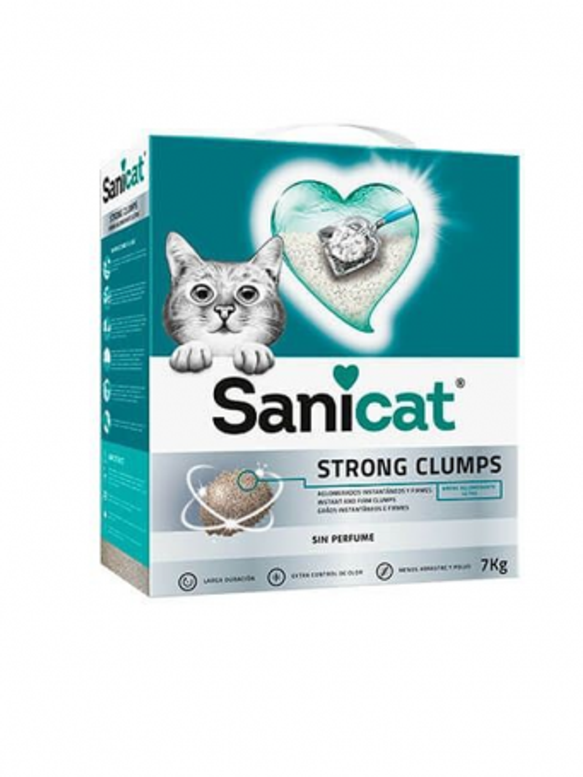 Arena para gatos sanicat strong clumps 7 KG 1
